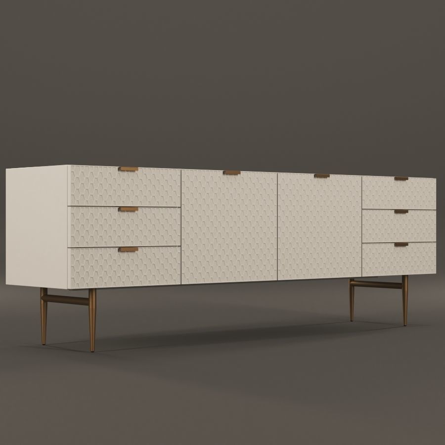 Audrey Media Console 3D model_2