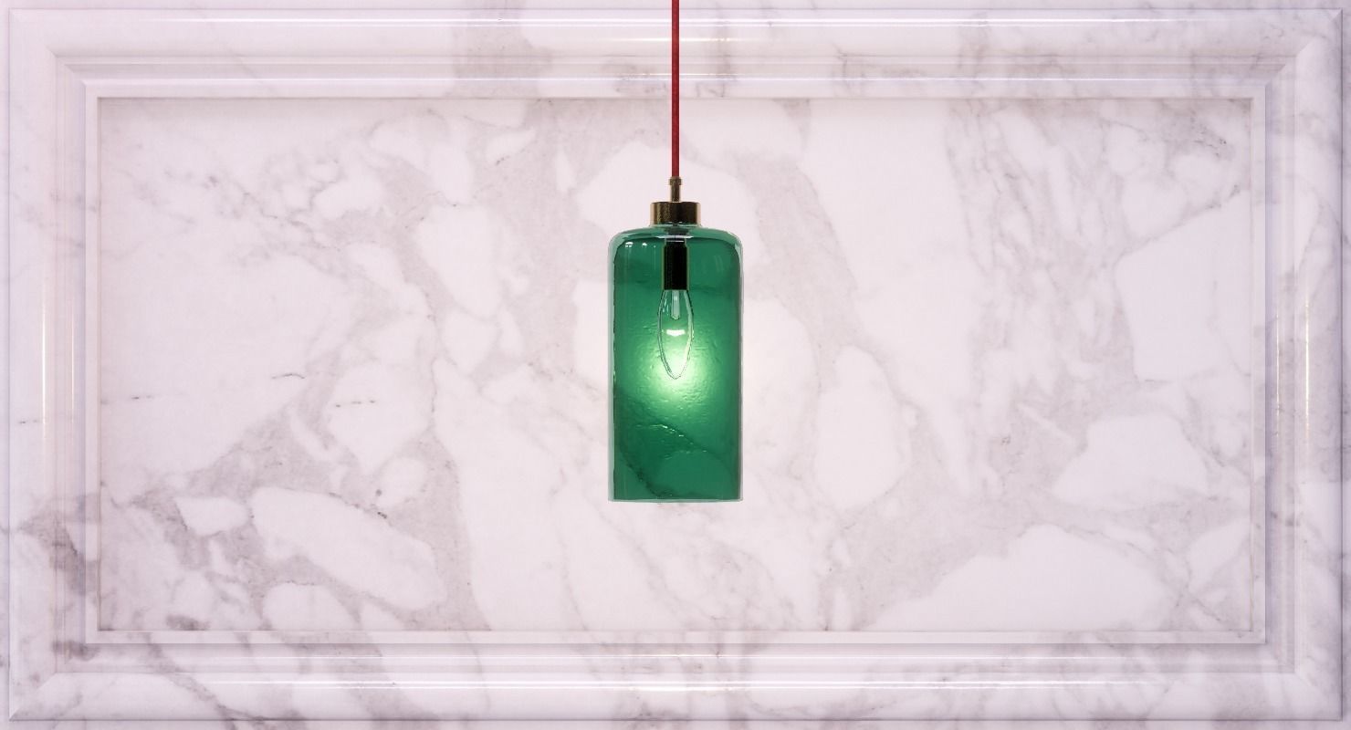 Pick-N-Mix Cylinder Standard Pendant Light 3D model_4