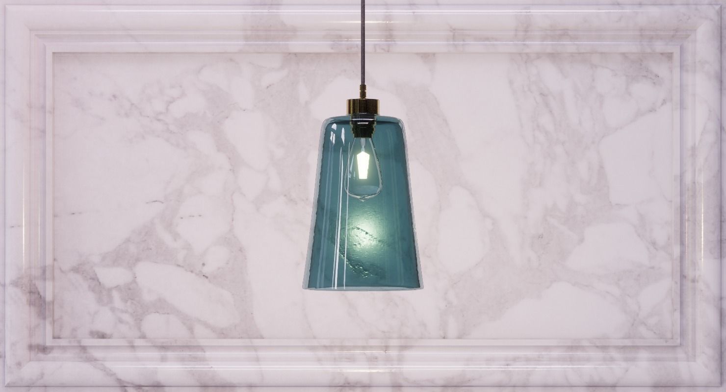 Pick-N-Mix Pot Large Pendant Light 3D model_4