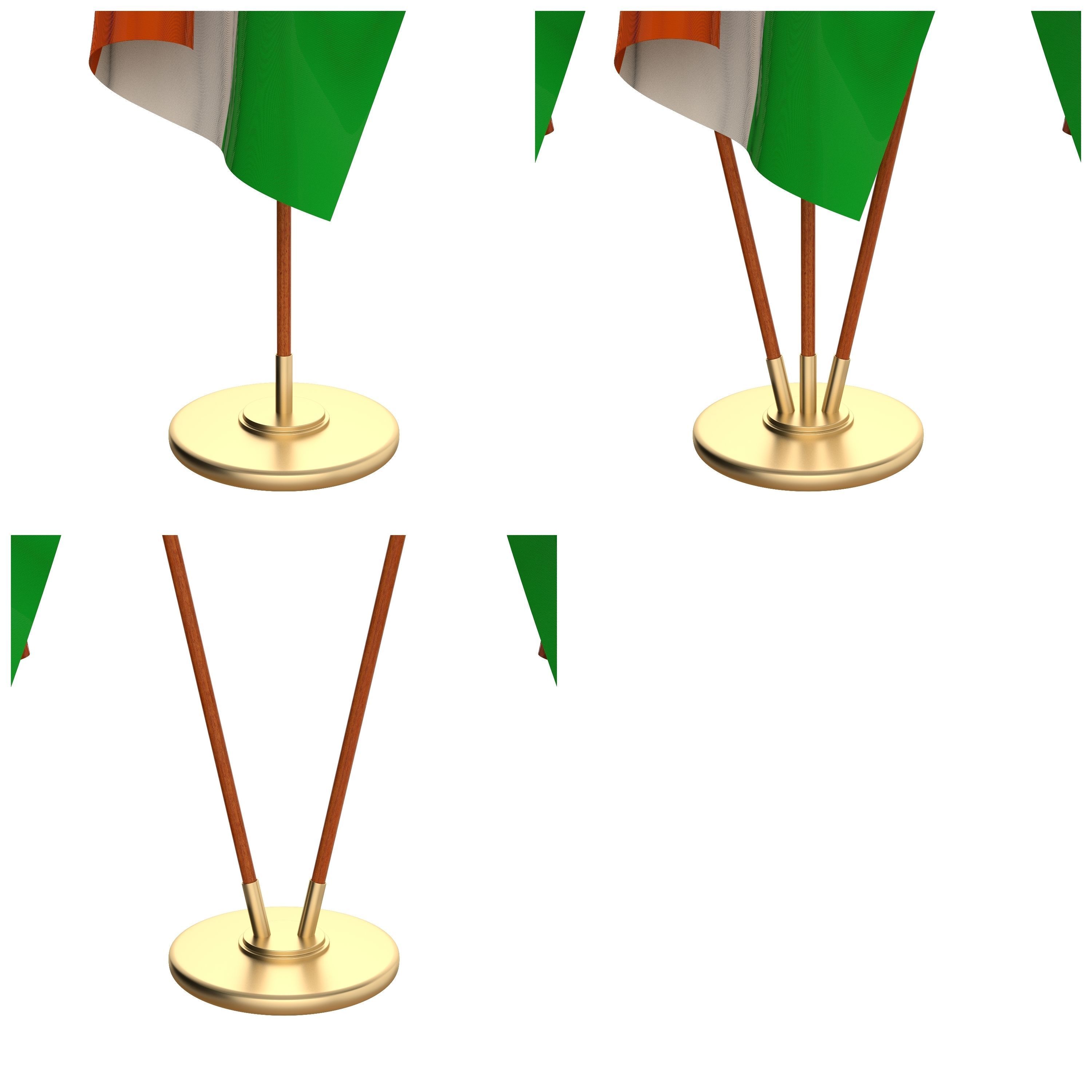 Niger Flag Pack 3D model_2