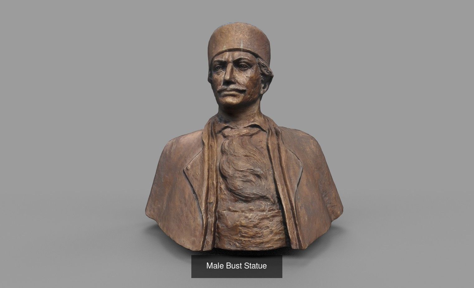 Game Ready Statues statue of person 3D Model Collection_5