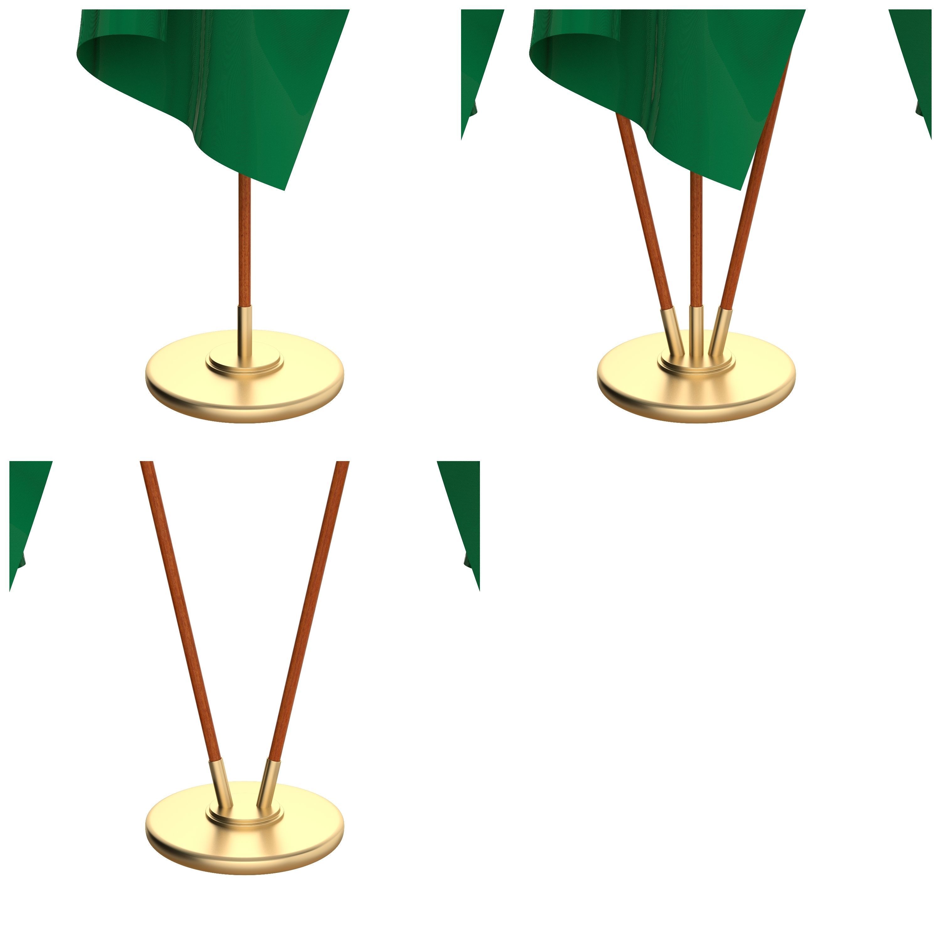 Nigeria Flag Pack 3D model_2