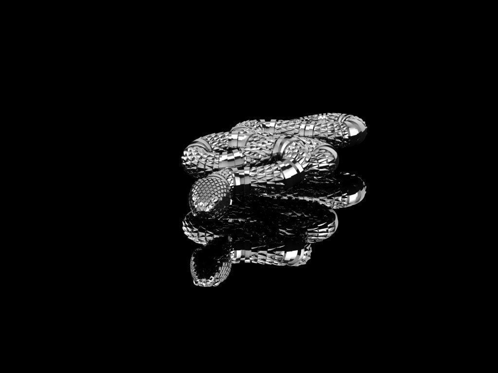 Pendant Snake Gucci 3D print model 3D print model_3