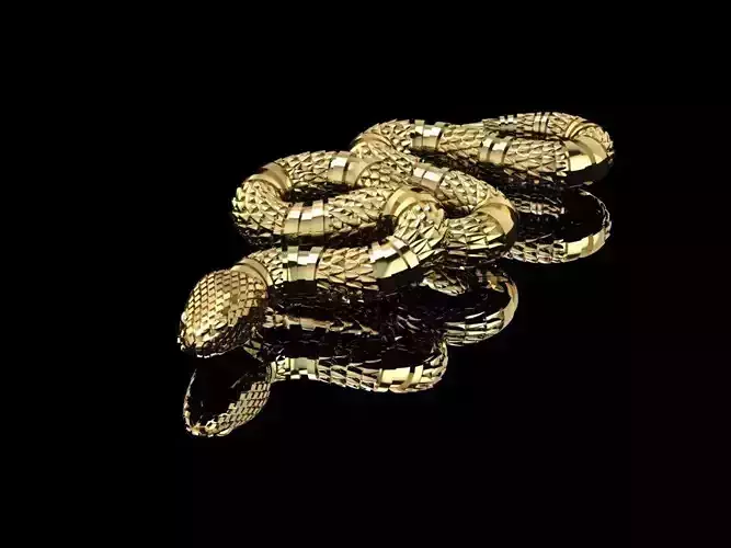 Pendant Snake Gucci 3D print model 3D print model