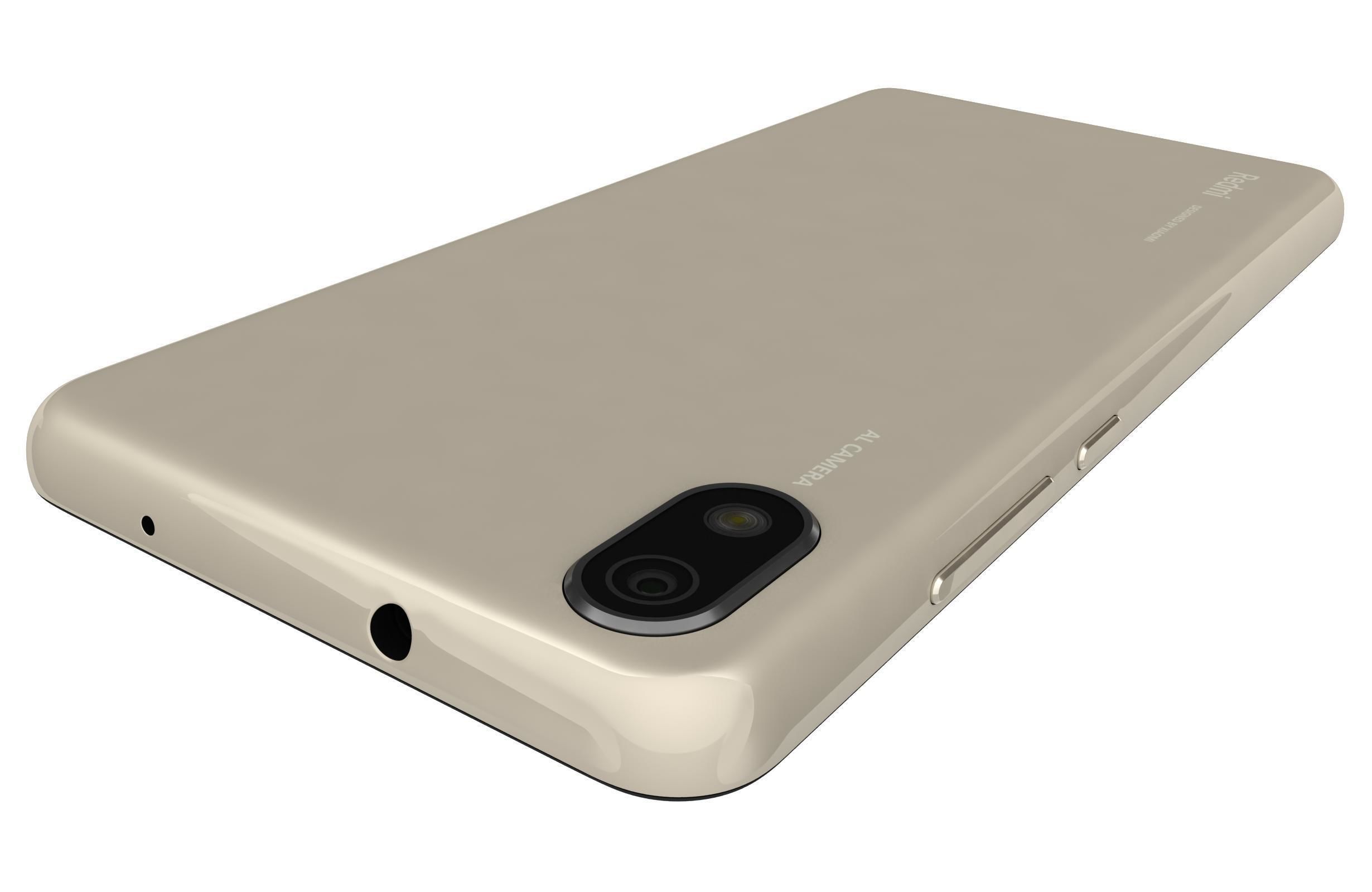 Xiaomi Redmi 7A Matte Gold 3D model_9