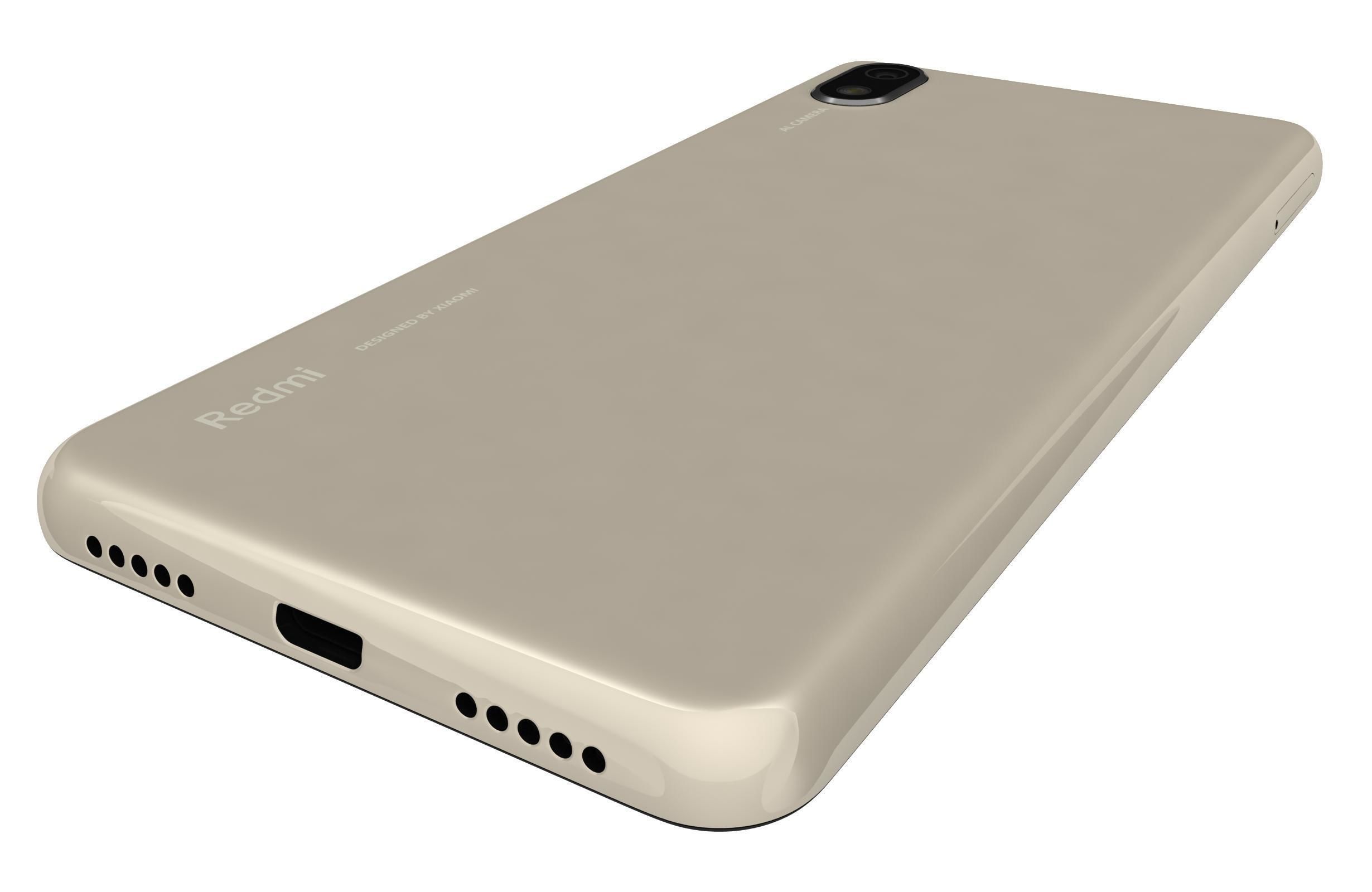 Xiaomi Redmi 7A Matte Gold 3D model_8