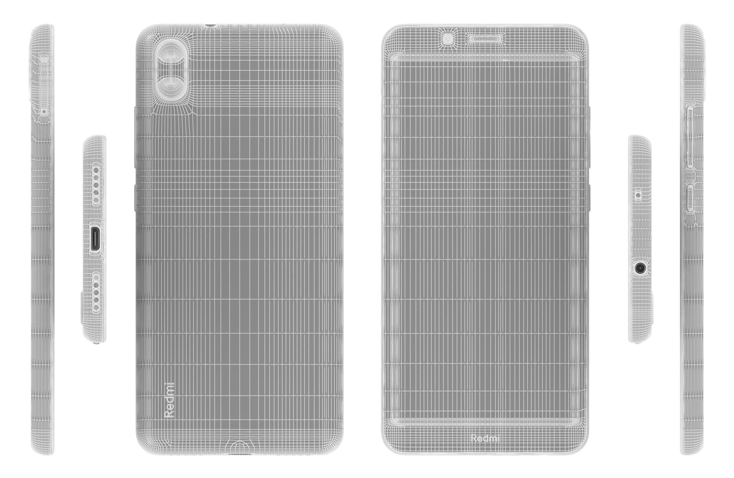 Xiaomi Redmi 7A Matte Gold 3D model_15