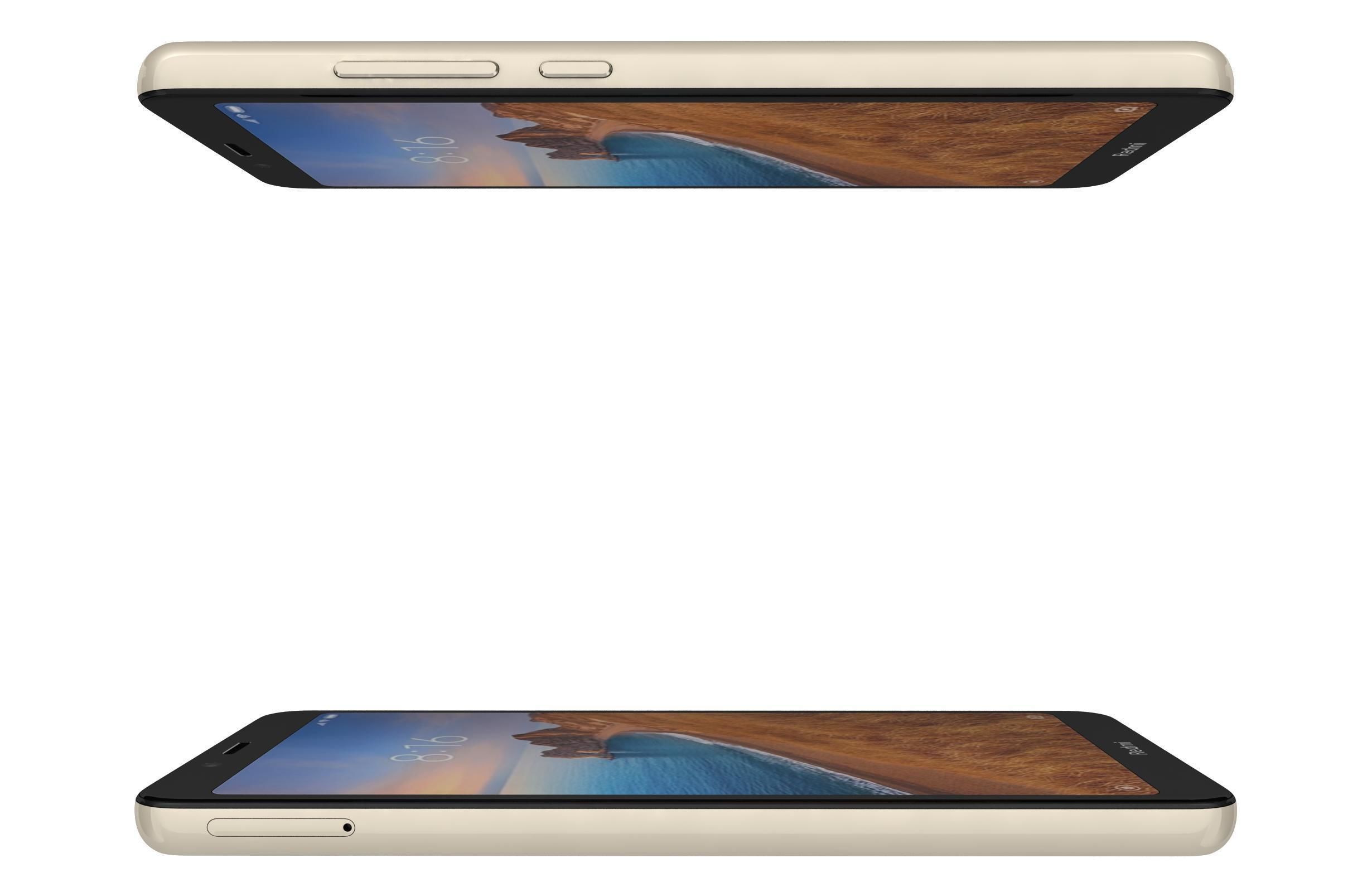 Xiaomi Redmi 7A Matte Gold 3D model_12