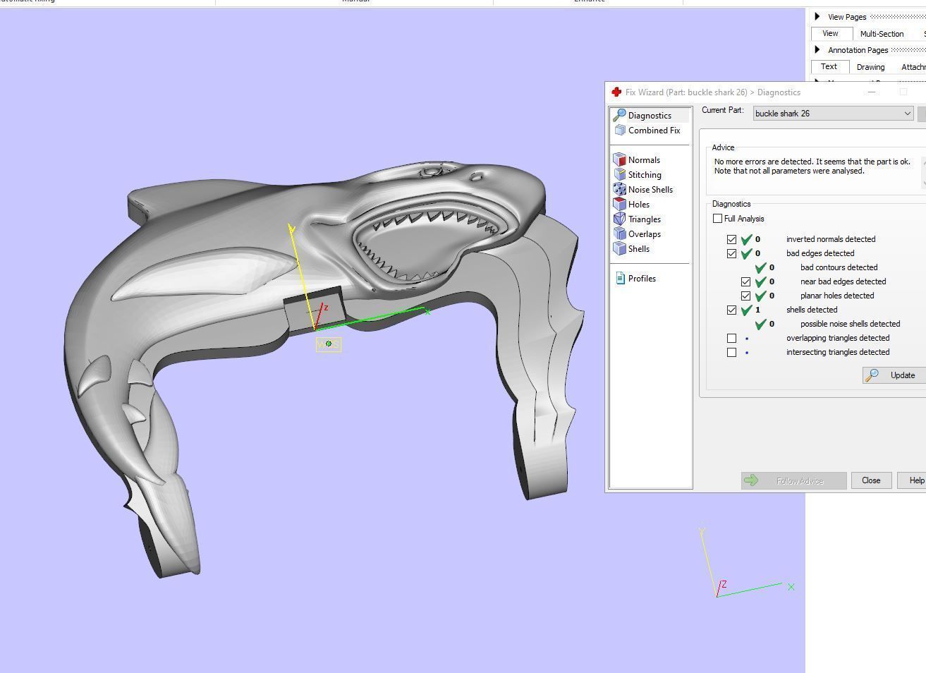 shark and an open jaw of teeth 3D print model_9