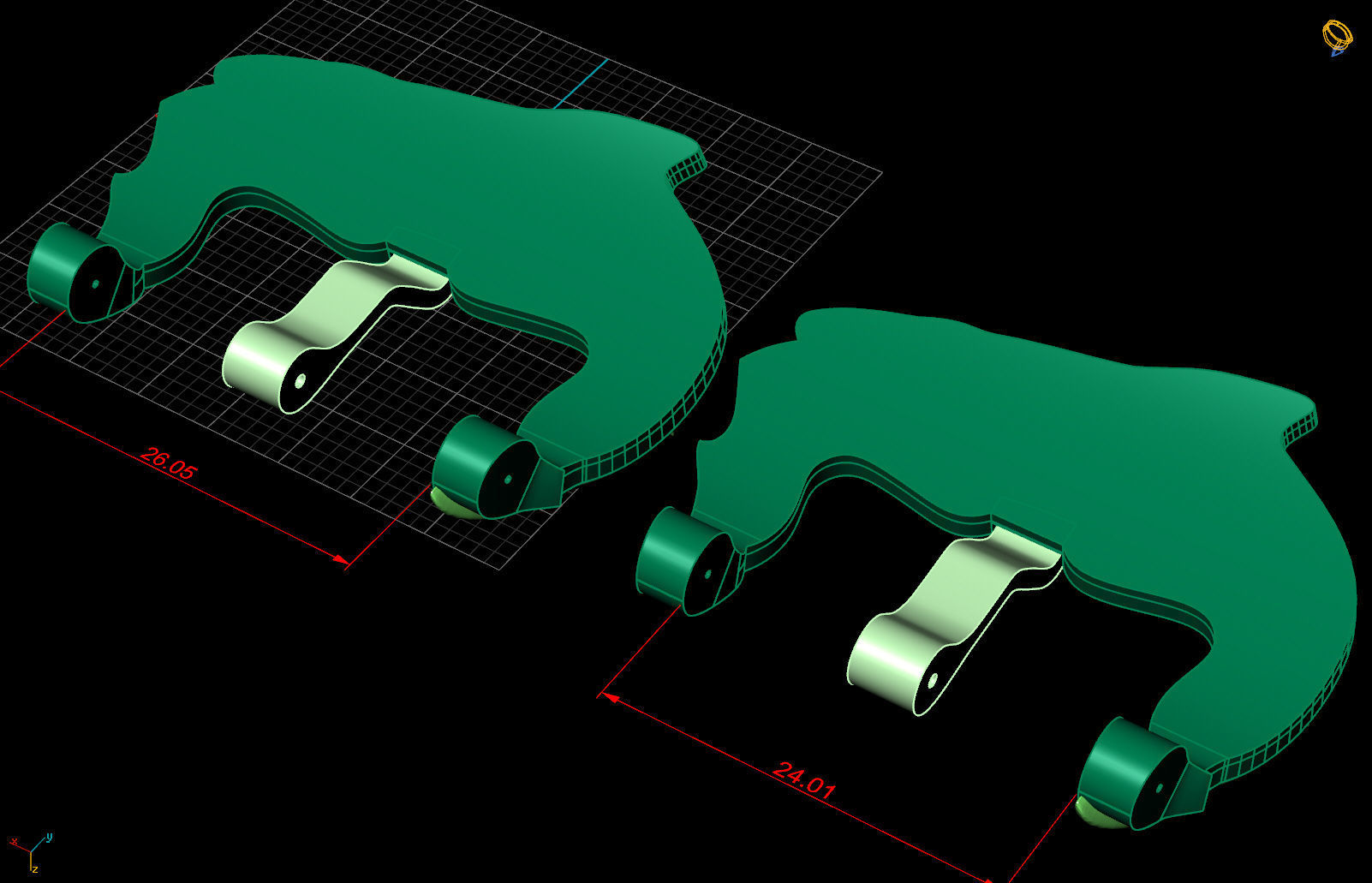 shark and an open jaw of teeth 3D print model_1