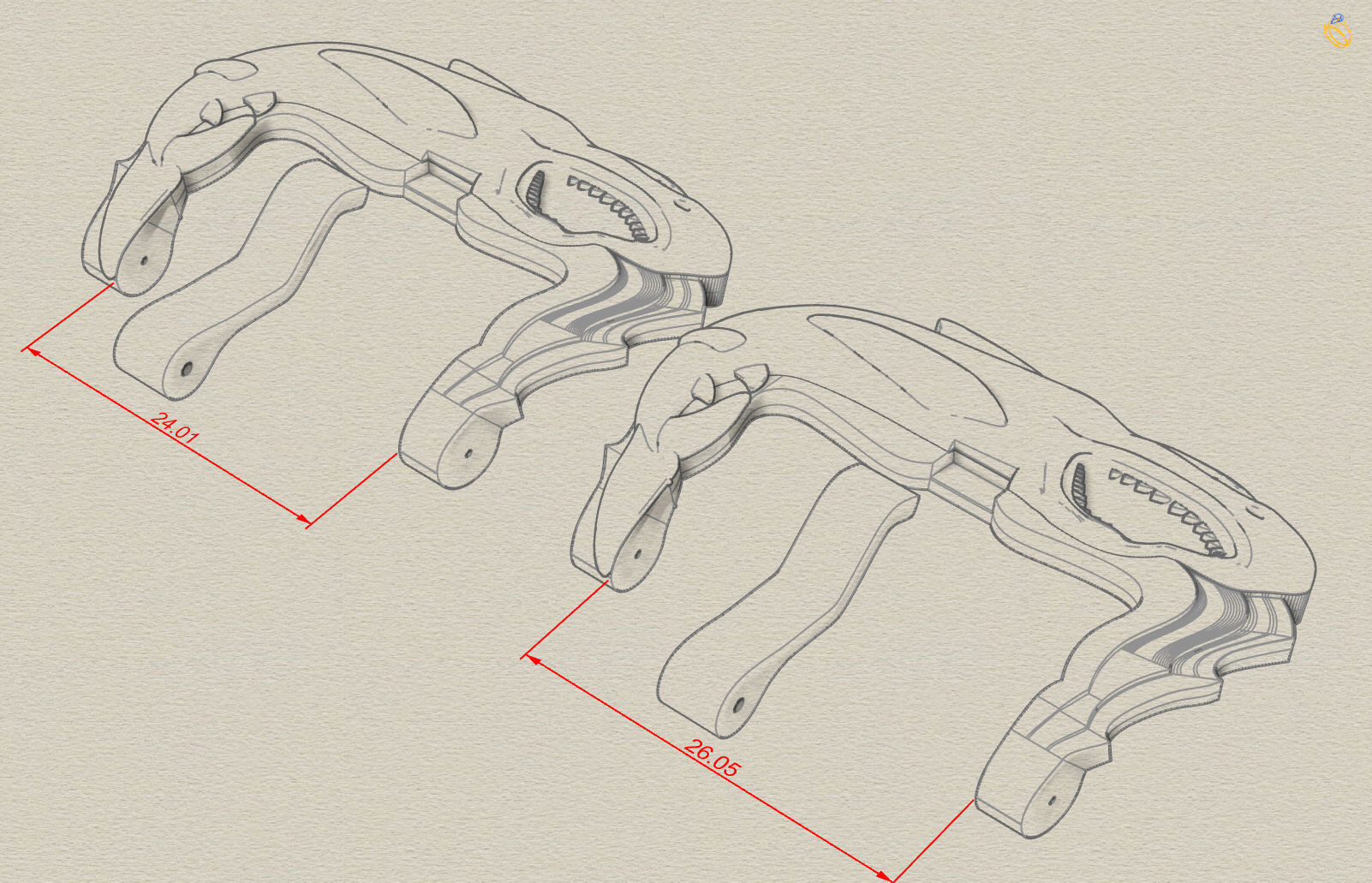 shark and an open jaw of teeth 3D print model_3