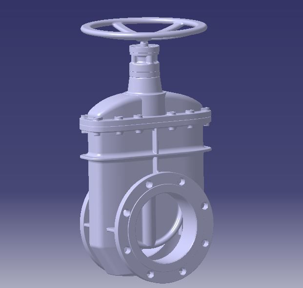 Gate Valve 3D model_3