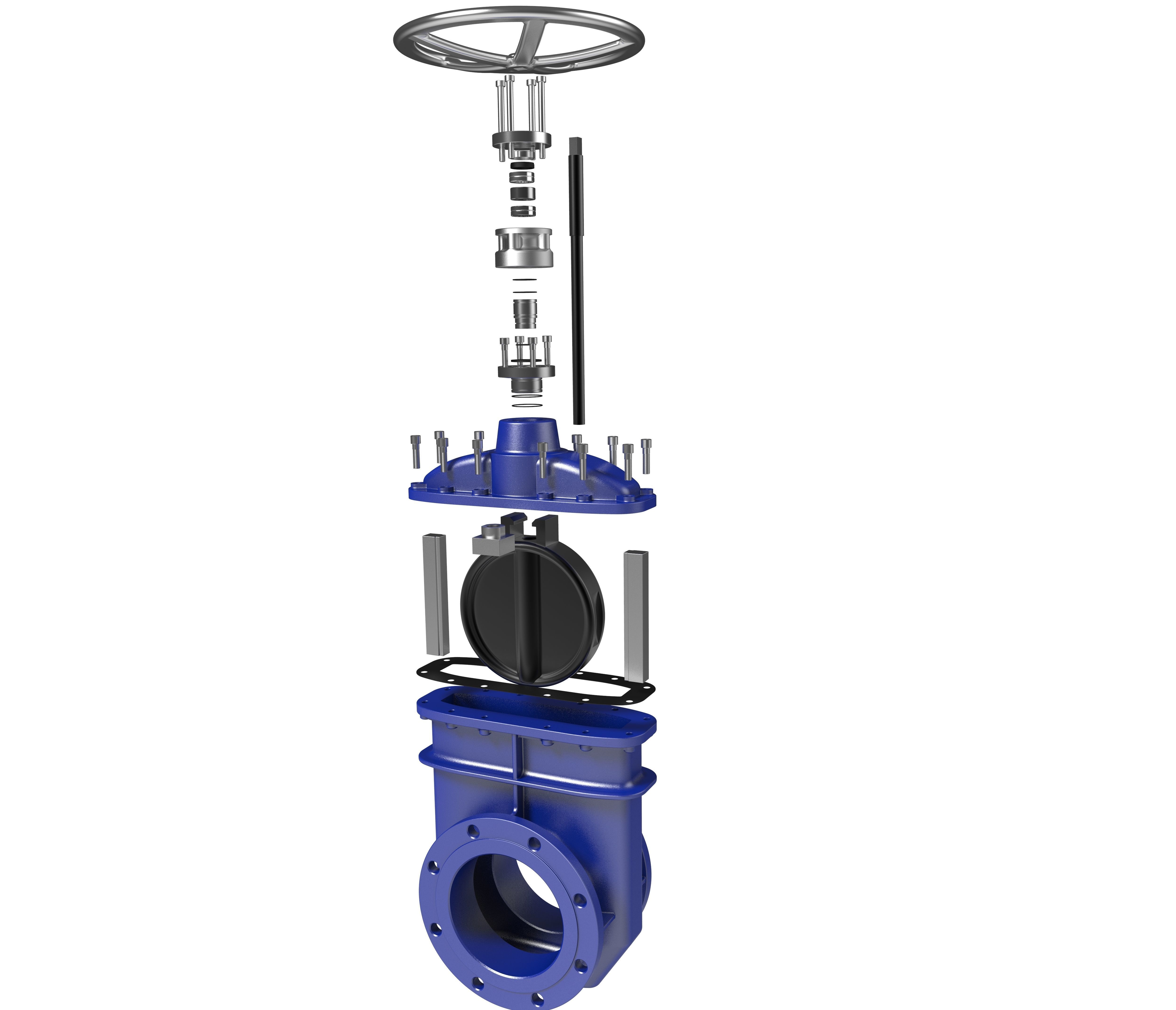 Gate Valve 3D model_6