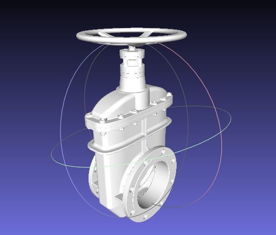 Gate Valve 3D model_4