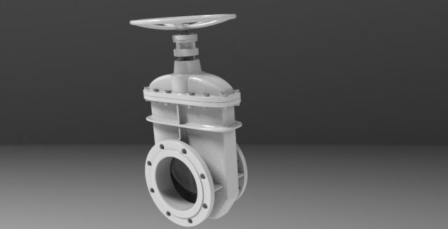 Gate Valve 3D model_2