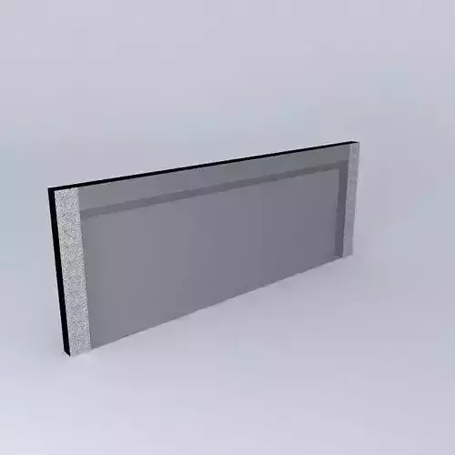 TV set glass panel Free 3D model
