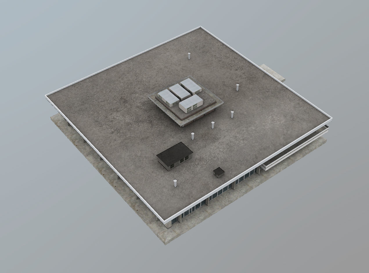 Airport Terminal UUEE TerminalB Arrival1 Low-poly 3D model_6