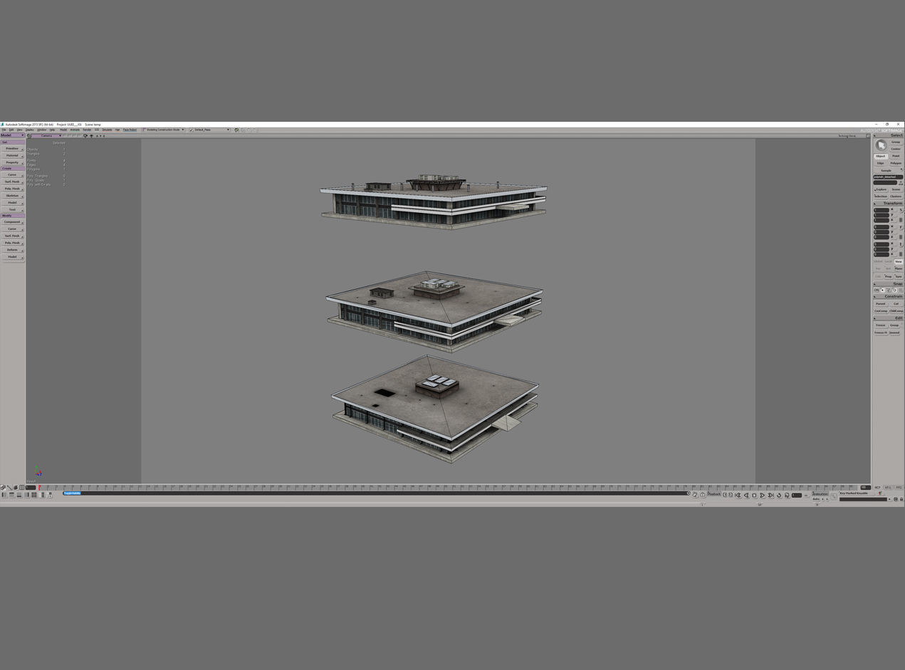 Airport Terminal UUEE TerminalB Arrival1 Low-poly 3D model_13