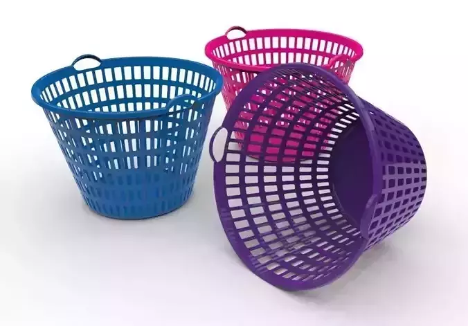 Plastic basket 3D model