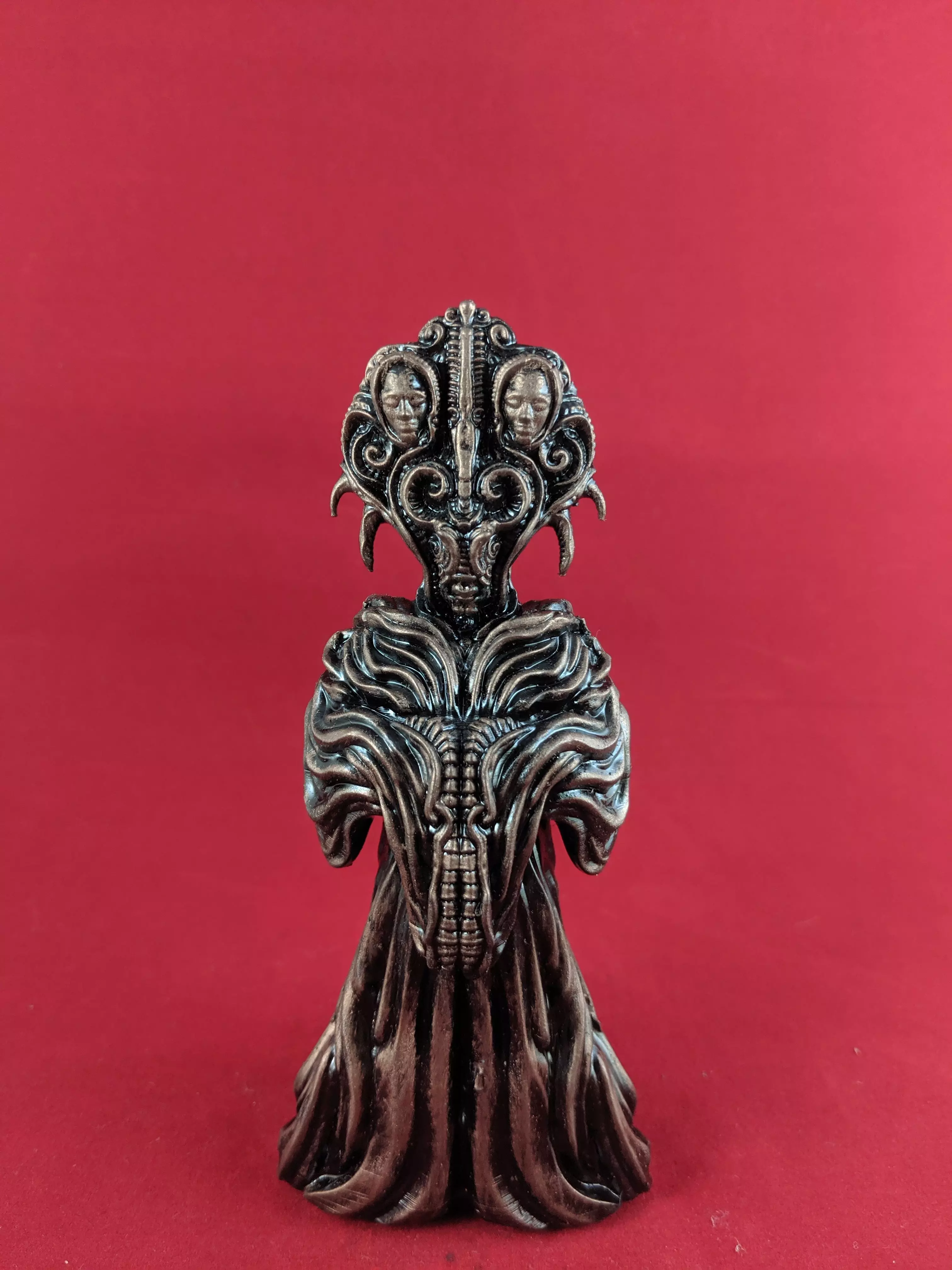 Priest metal statue of person 3D print model