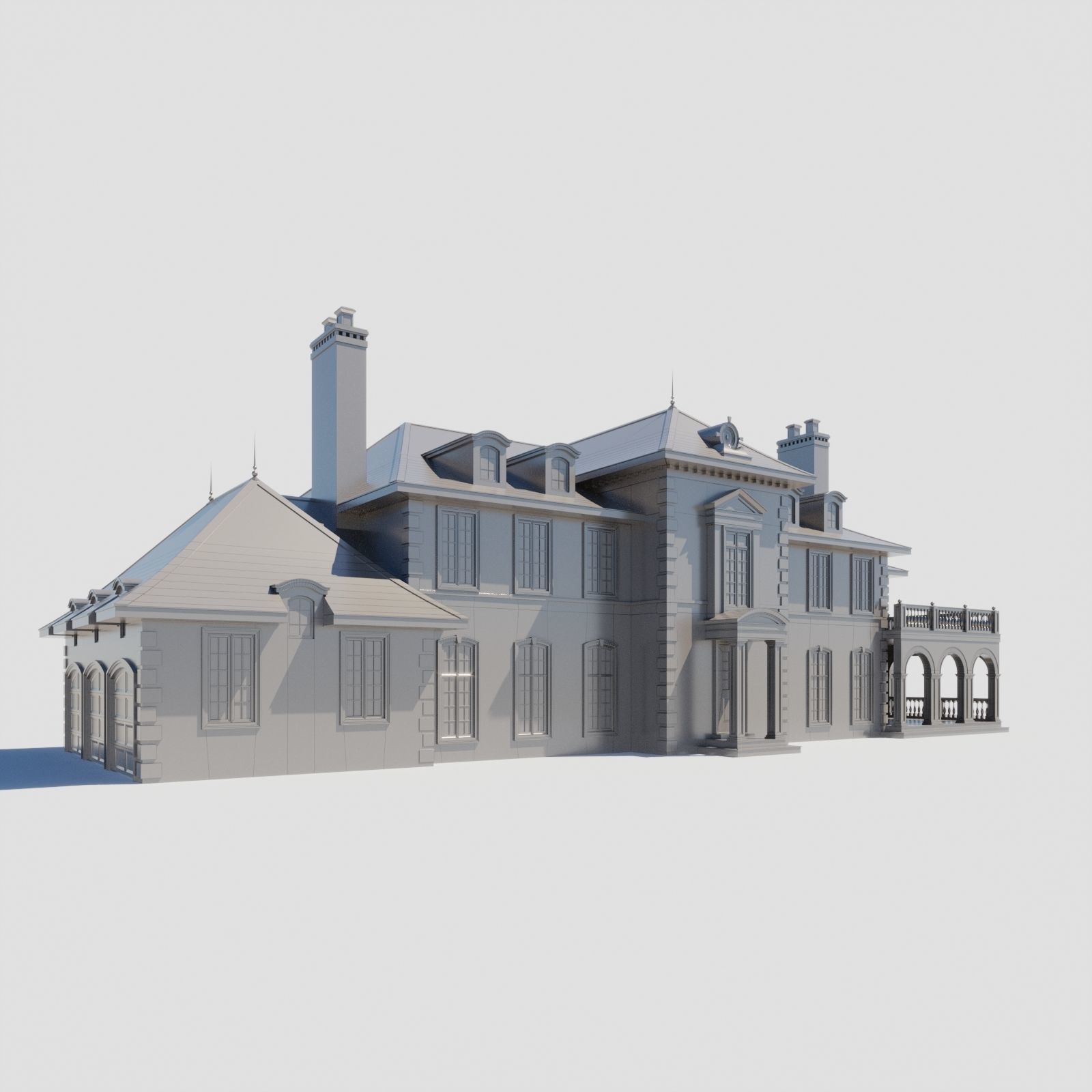 Build010 mansion 3D model_1