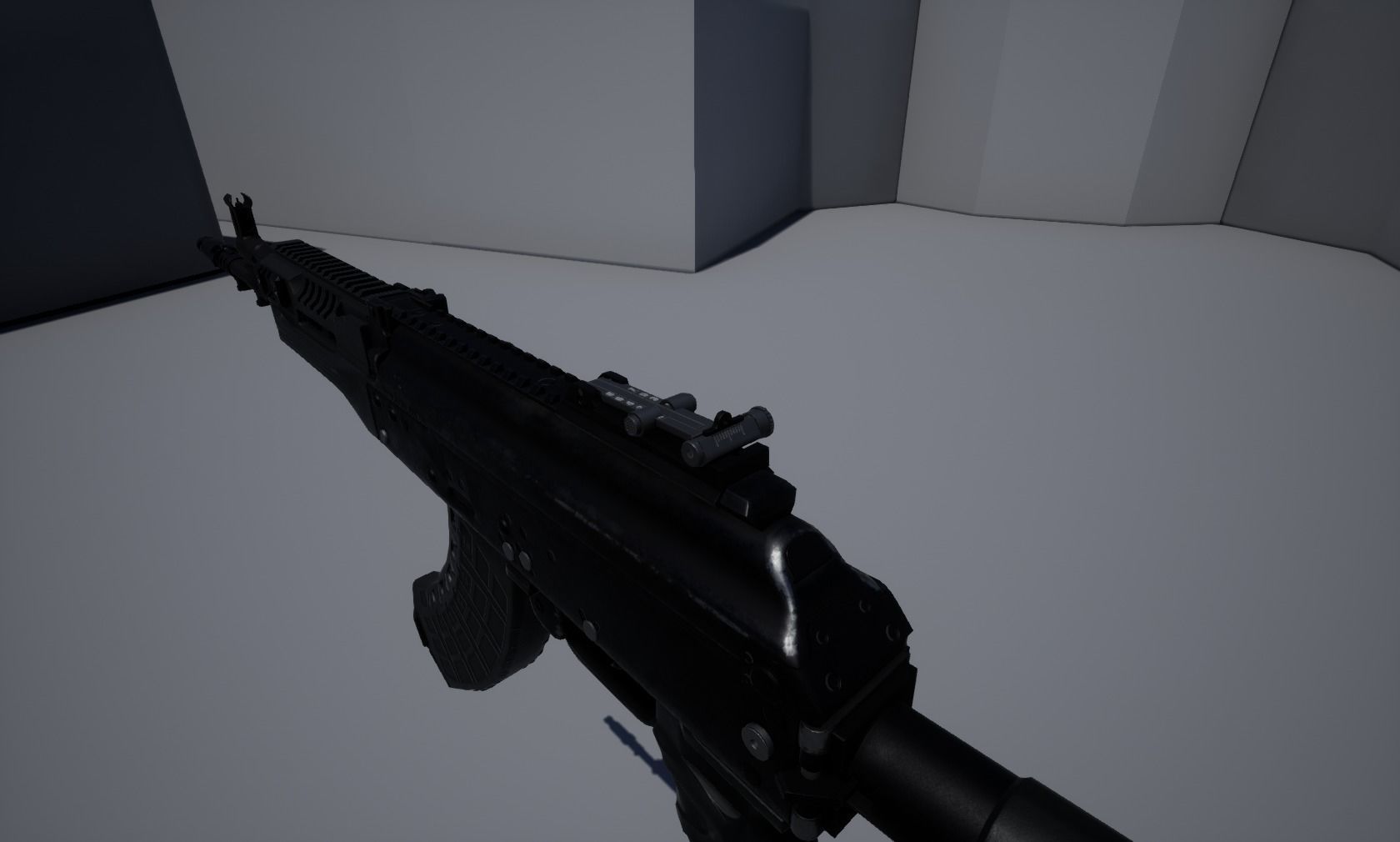 AK-15 Assault rifle Low-poly 3D model_11