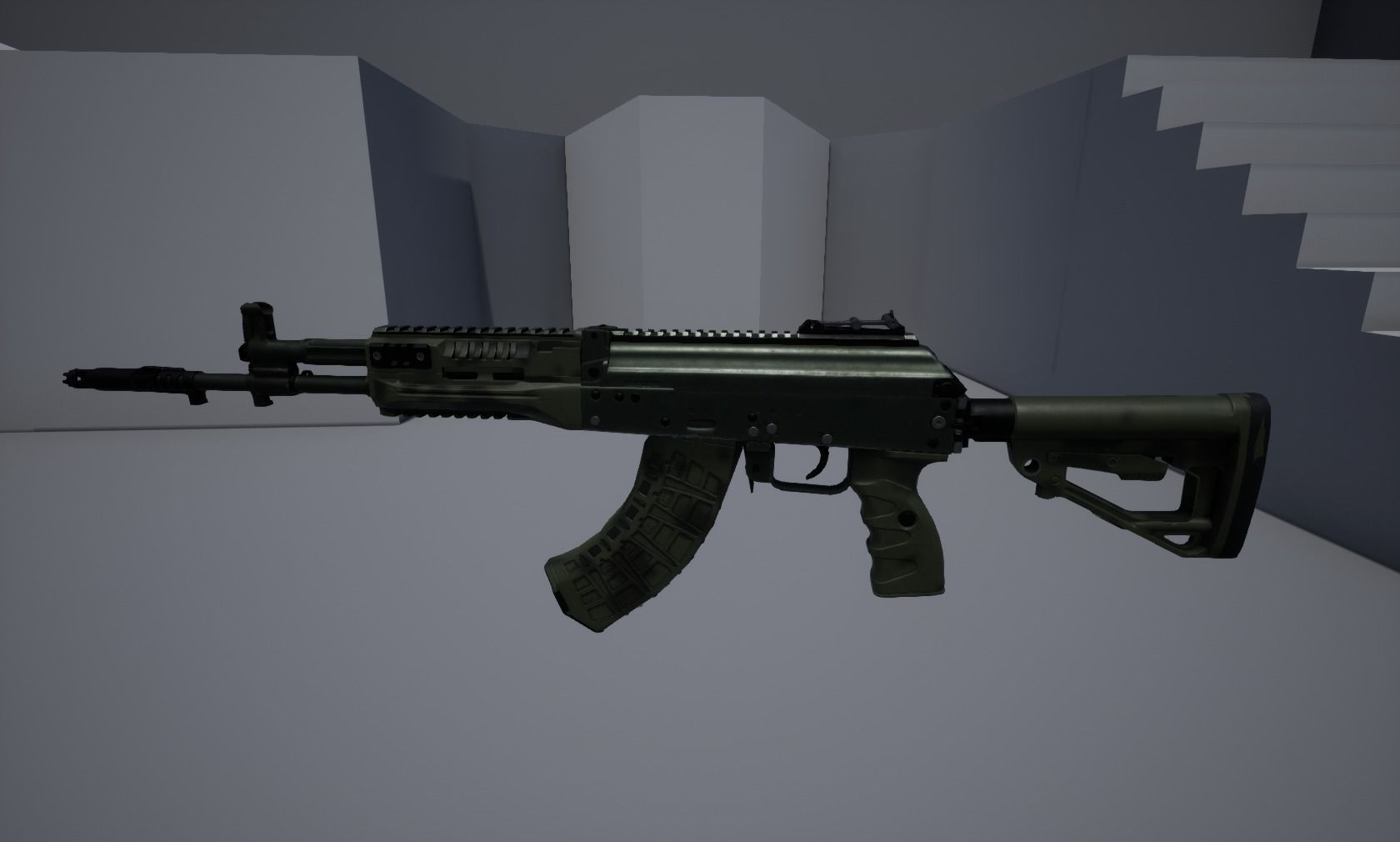 AK-15 Assault rifle Low-poly 3D model_16