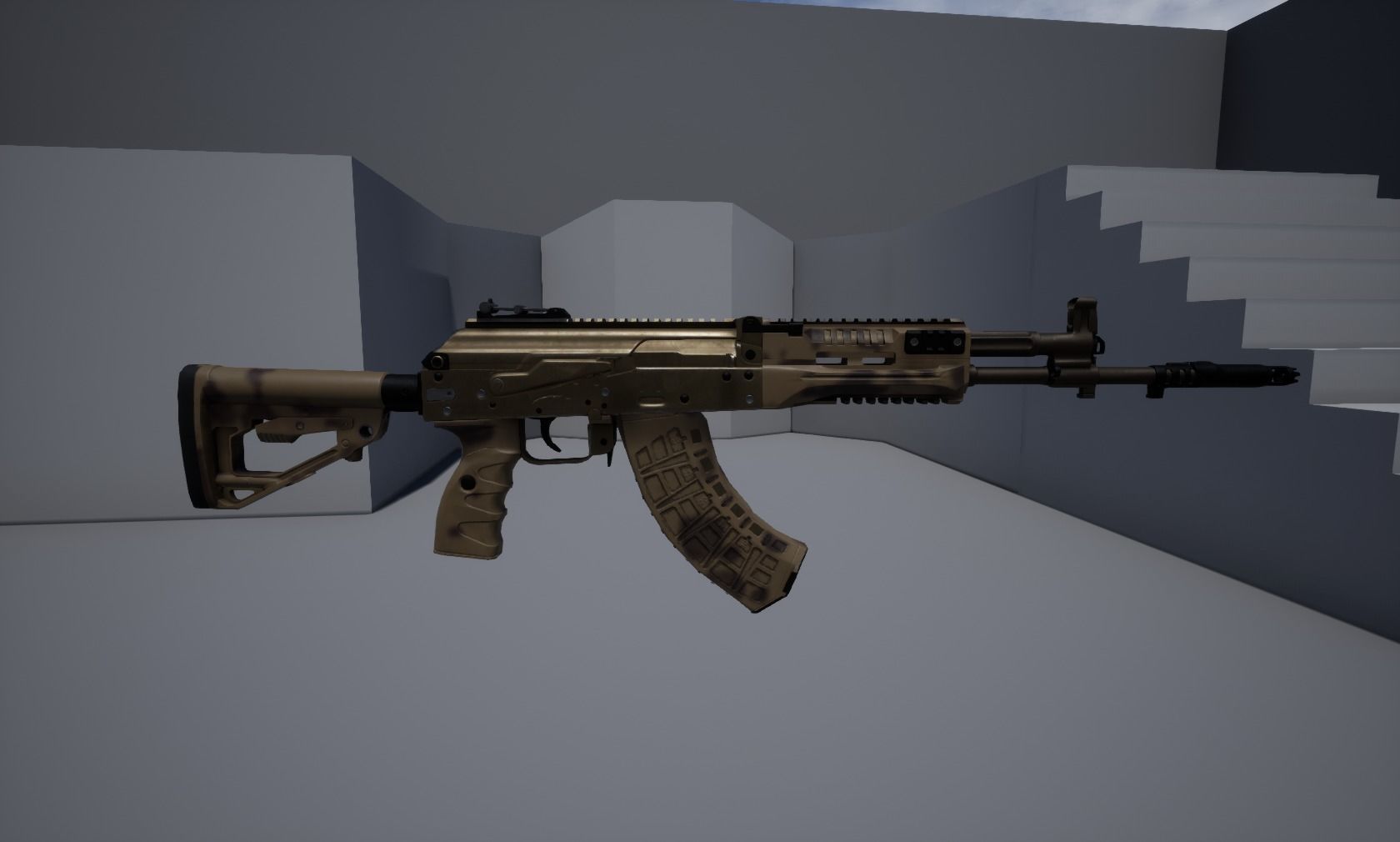 AK-15 Assault rifle Low-poly 3D model_18