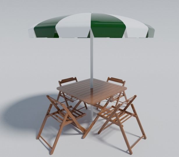 BEACH TABLE 3D model_2