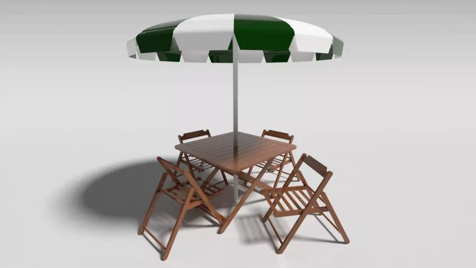 BEACH TABLE 3D model_0