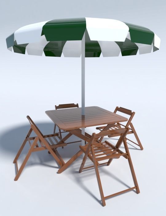 BEACH TABLE 3D model_1