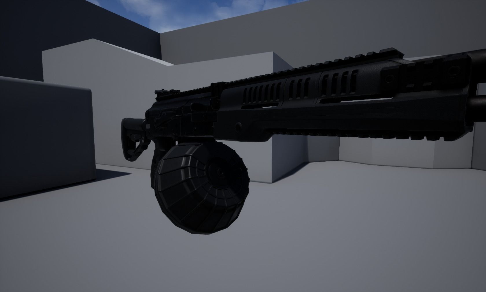 RPK-16 Machinegun  Low-poly 3D model_9