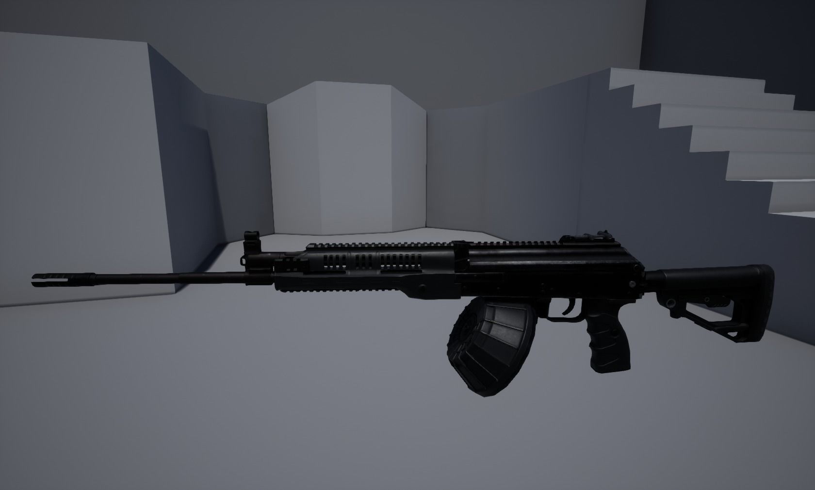 RPK-16 Machinegun  Low-poly 3D model_16