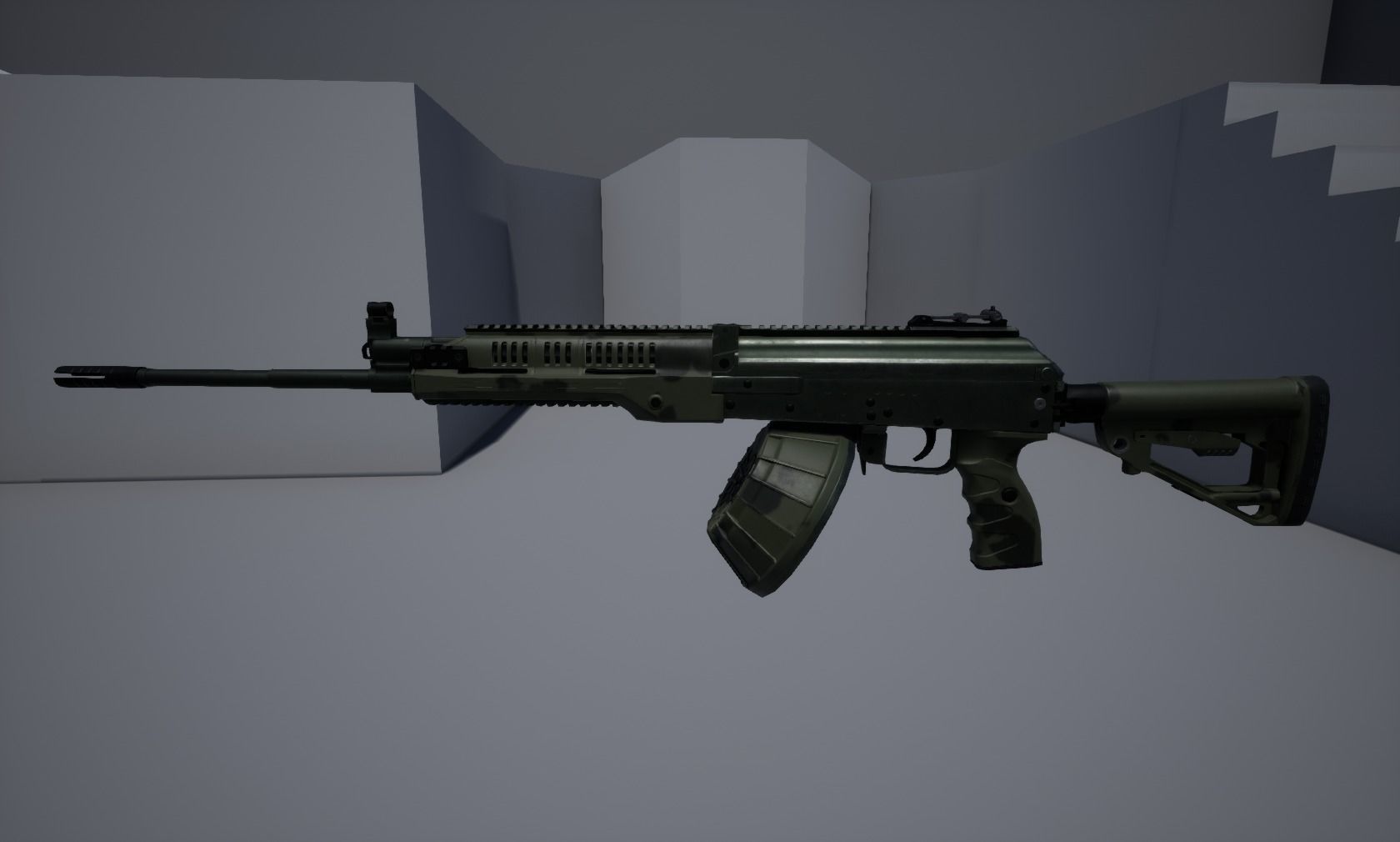 RPK-16 Machinegun  Low-poly 3D model_12