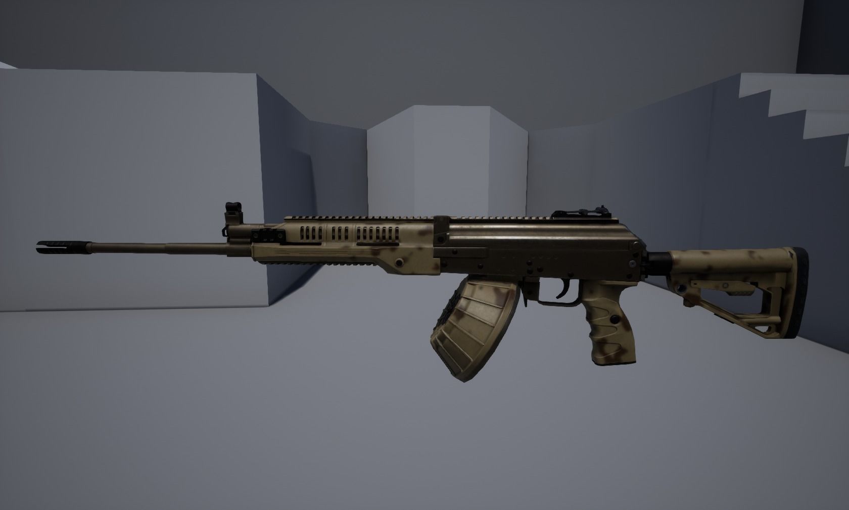 RPK-16 Machinegun  Low-poly 3D model_13