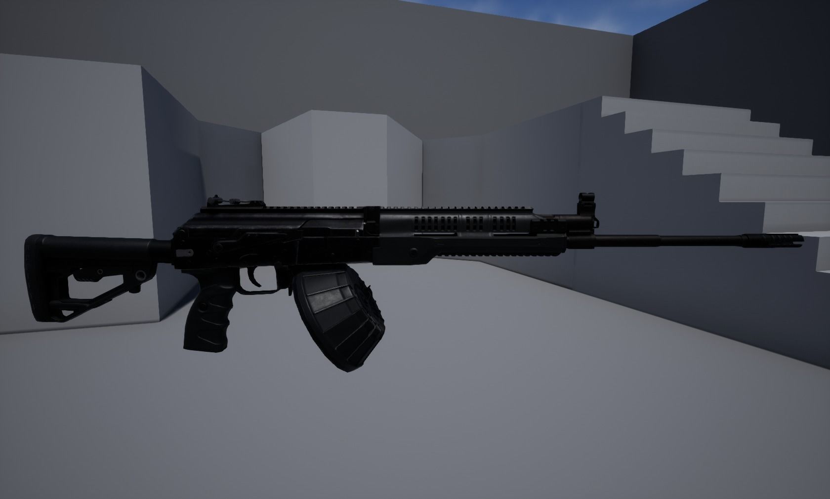 RPK-16 Machinegun  Low-poly 3D model_15