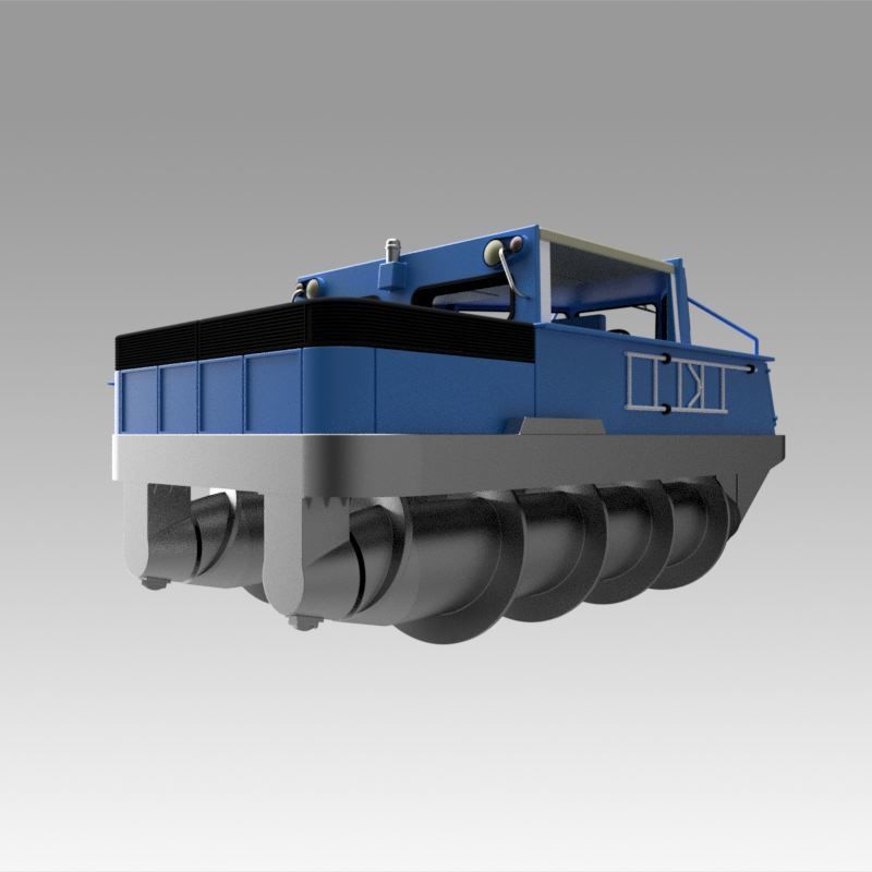 Screw terrain vehicle ZIL-2906 3D model_13