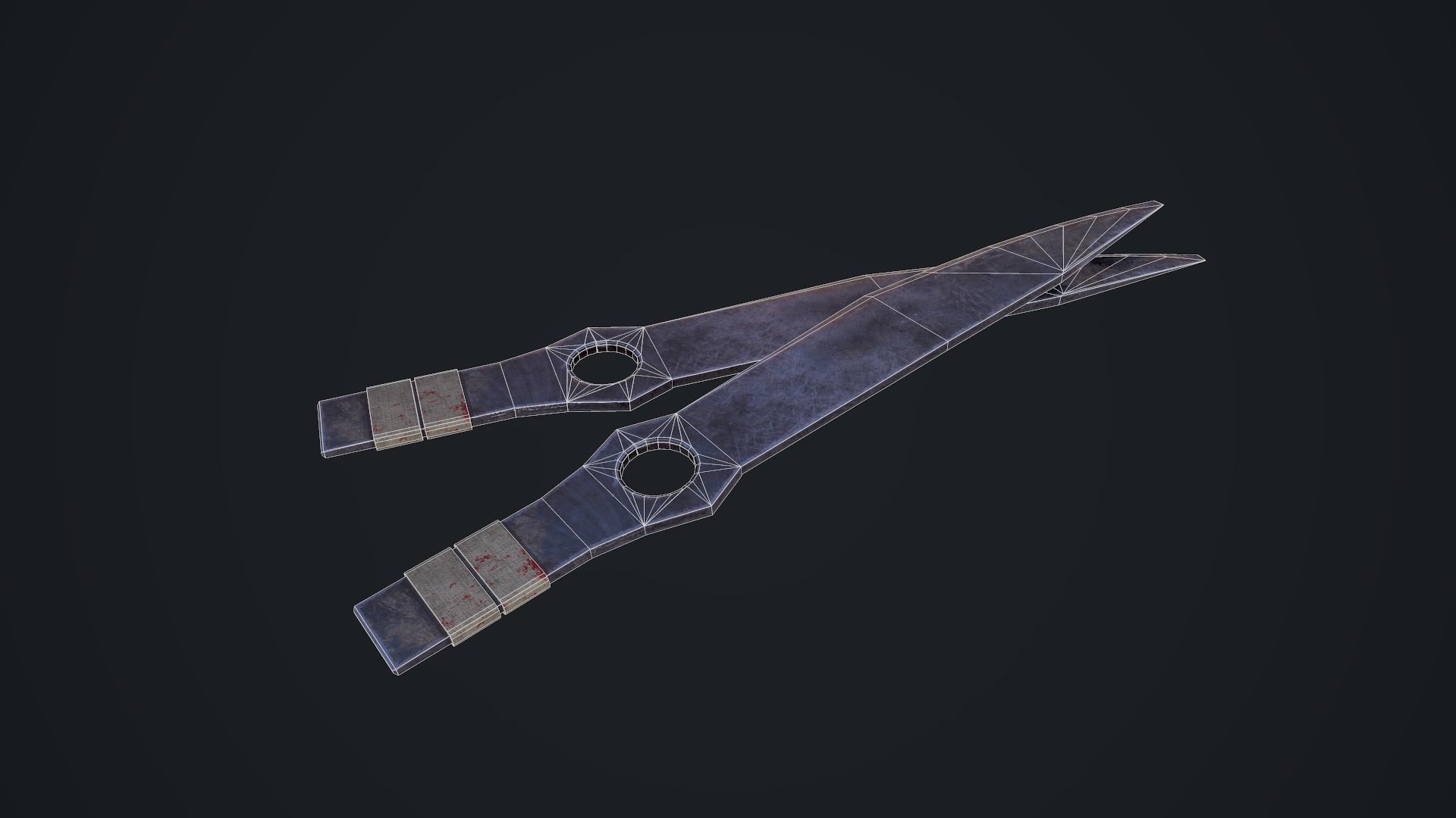 Throwing Knife Low-poly 3D model_11