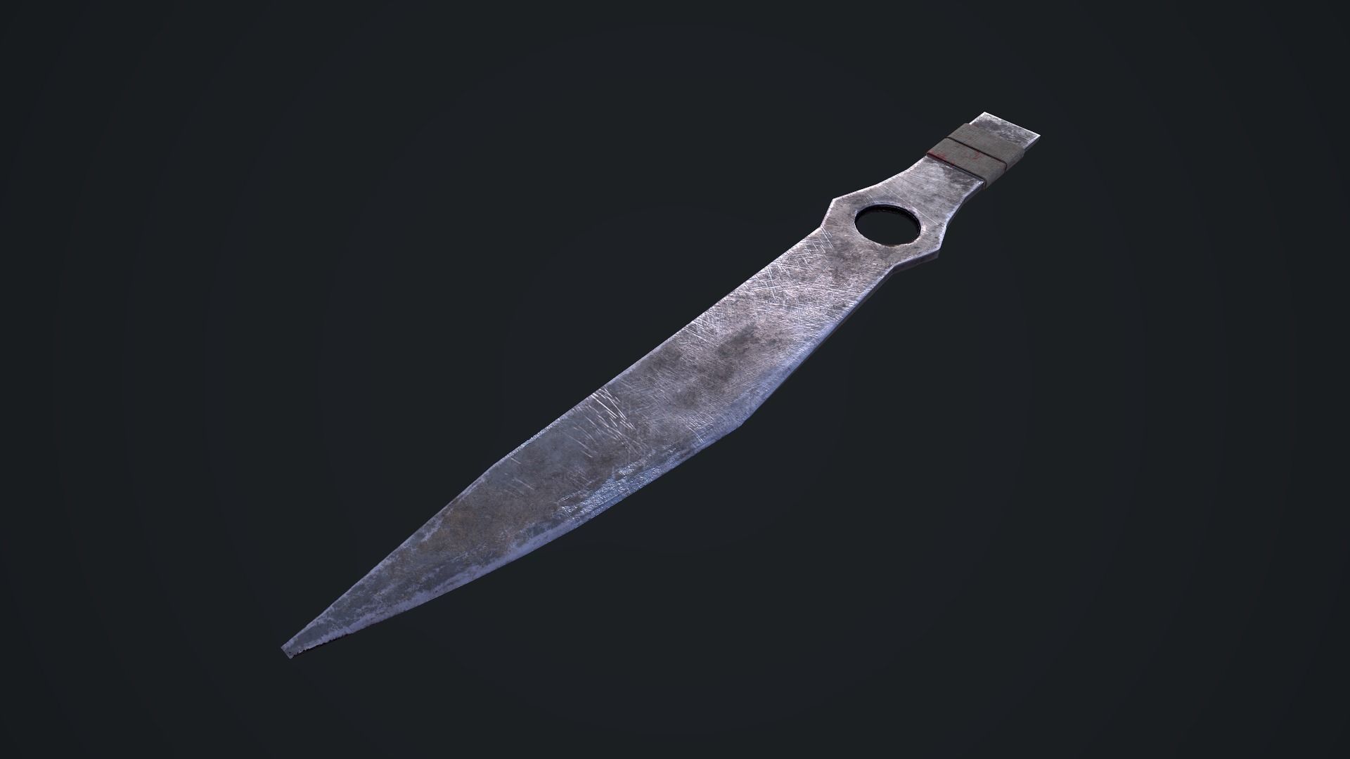 Throwing Knife Low-poly 3D model_9