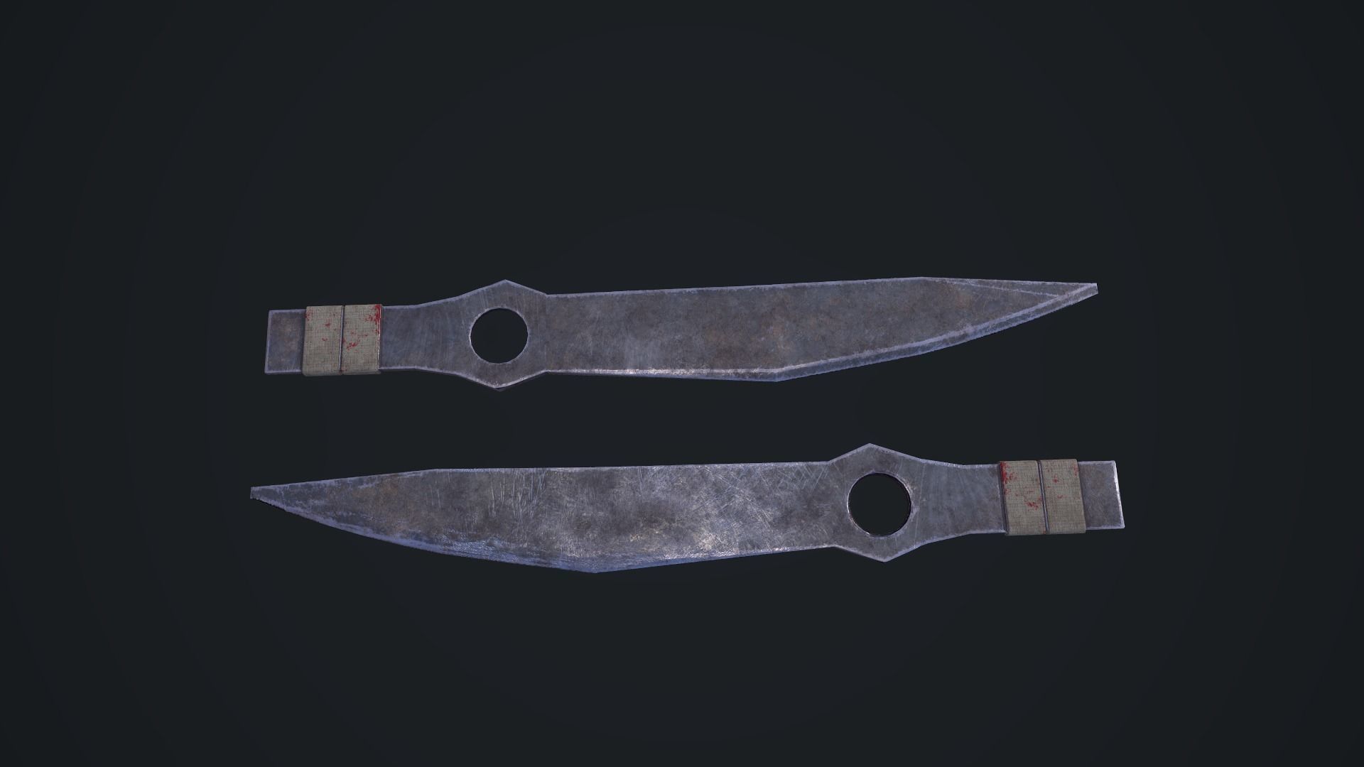 Throwing Knife Low-poly 3D model_15