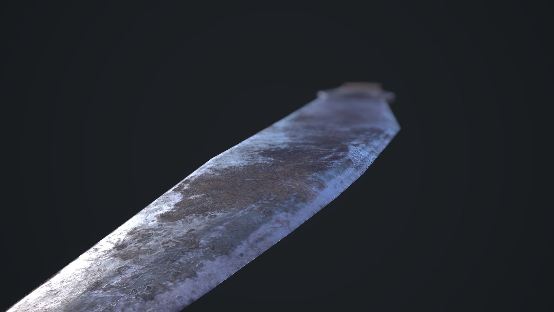Throwing Knife Low-poly 3D model_13