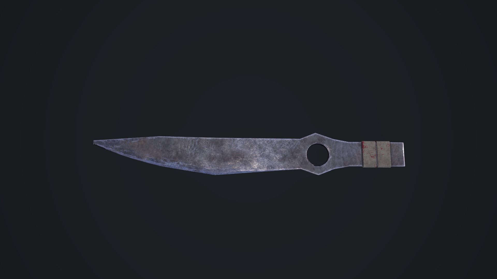 Throwing Knife Low-poly 3D model_10