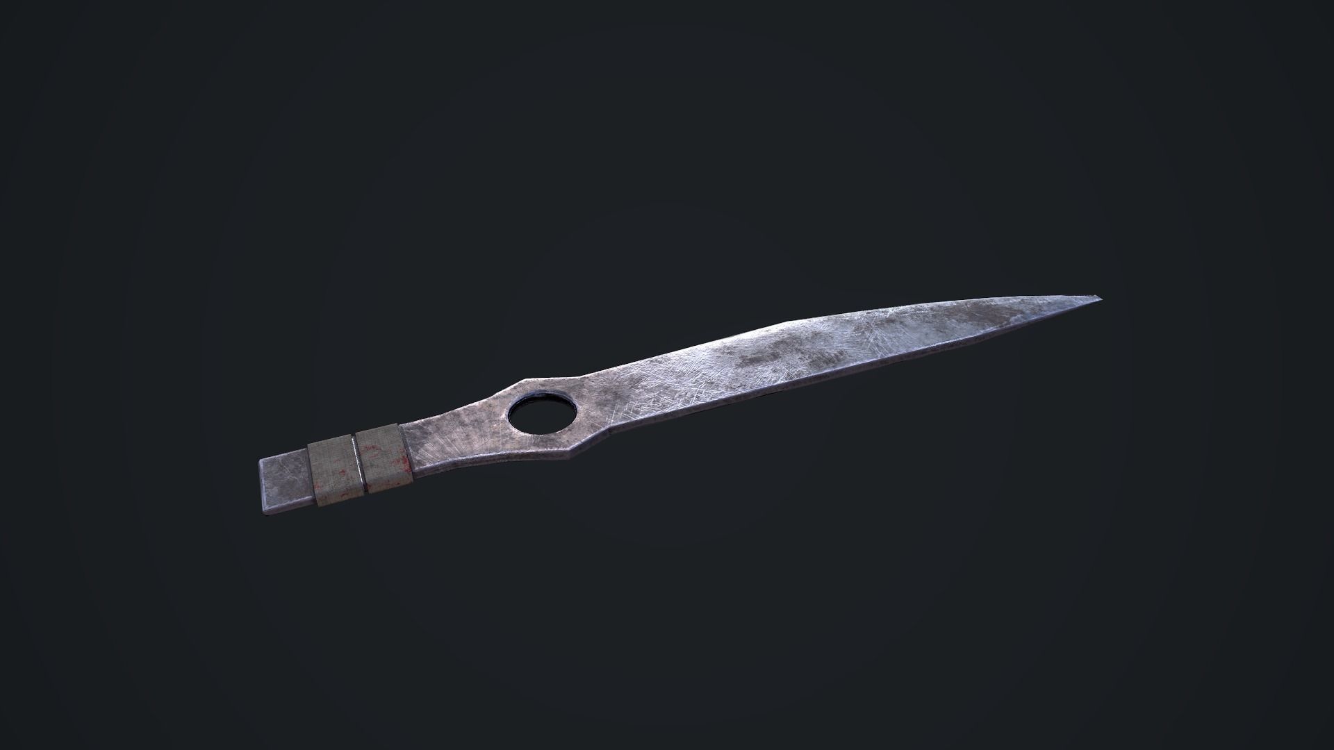Throwing Knife Low-poly 3D model_6
