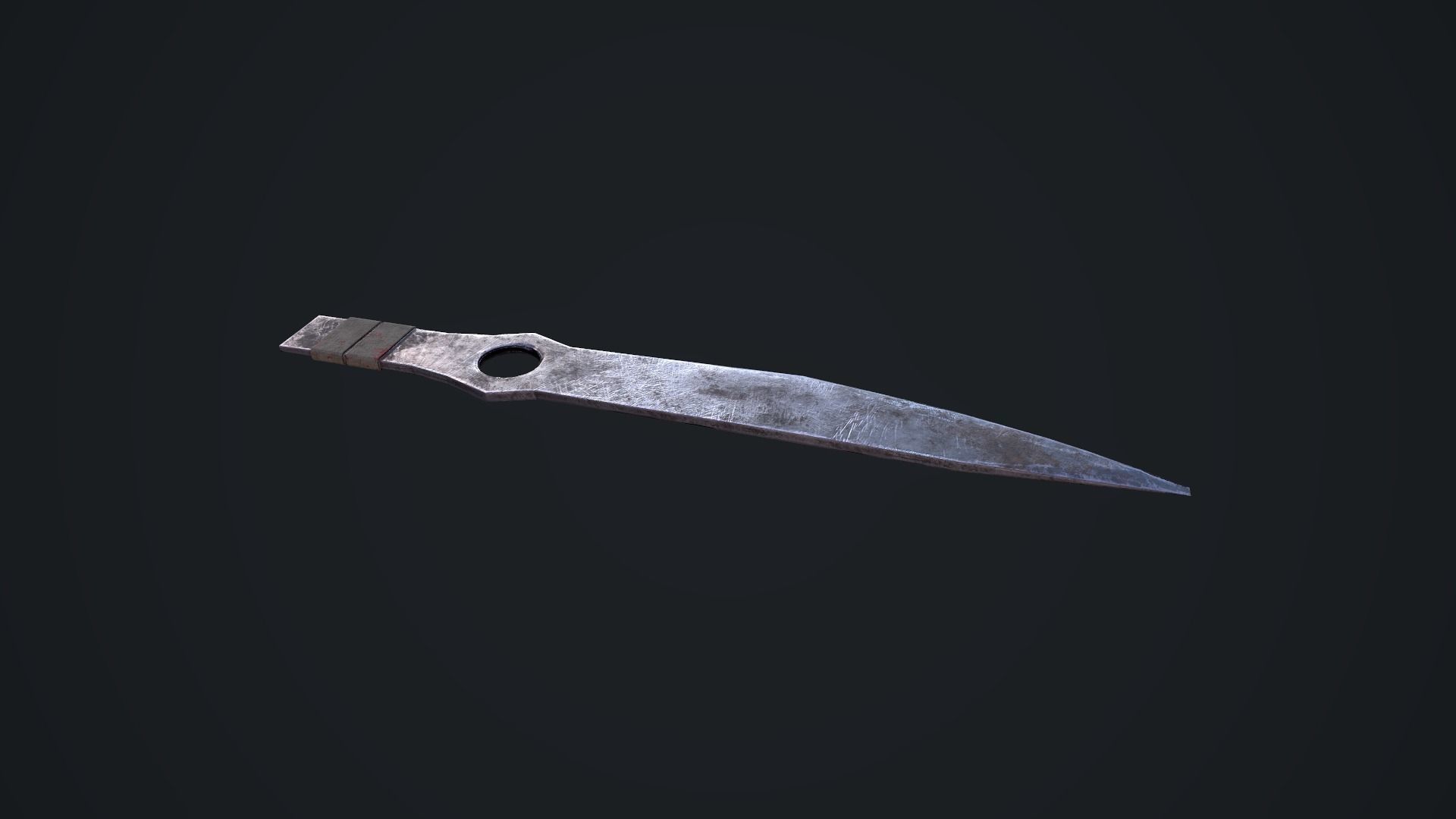 Throwing Knife Low-poly 3D model_7