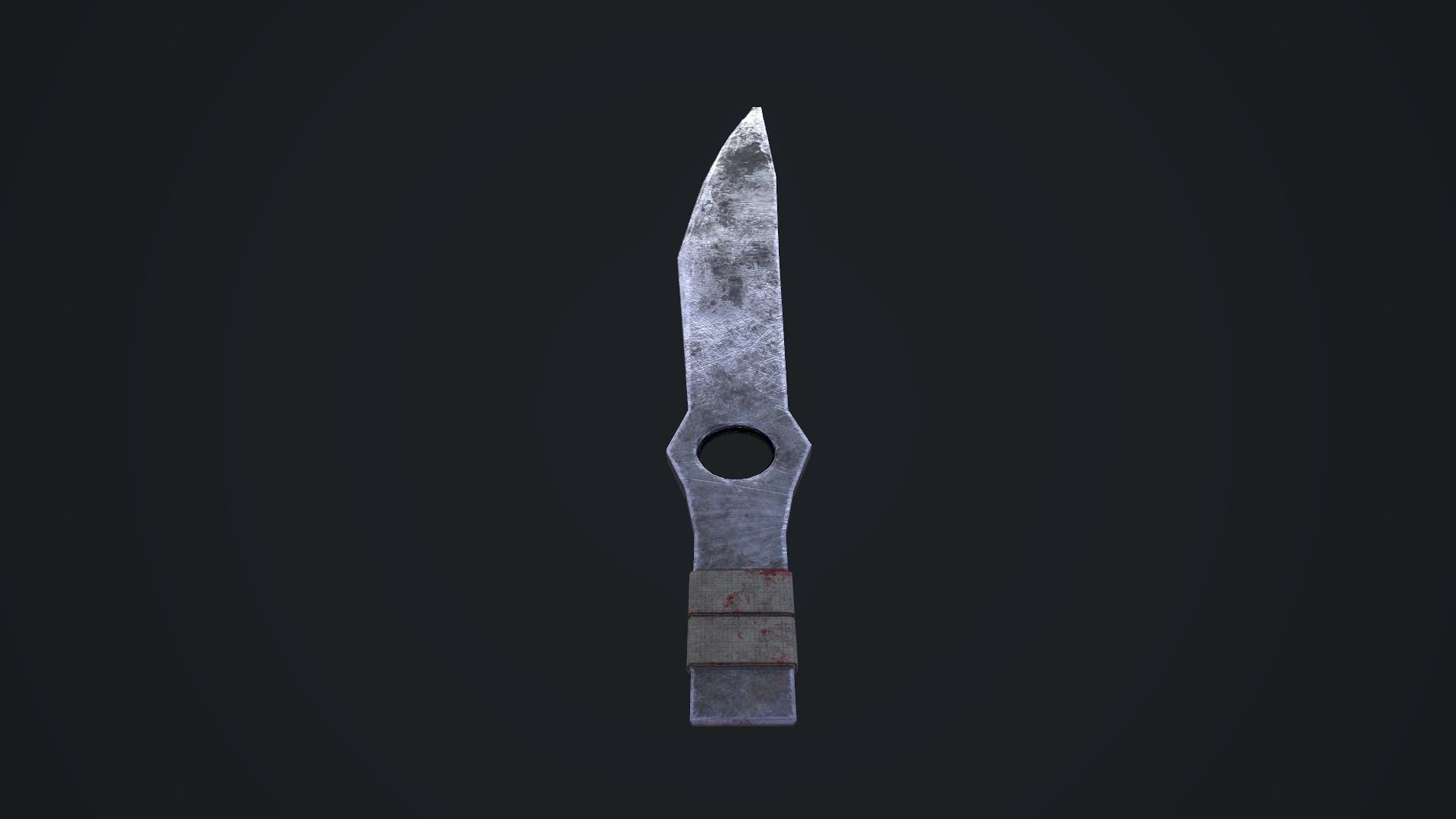 Throwing Knife Low-poly 3D model_4