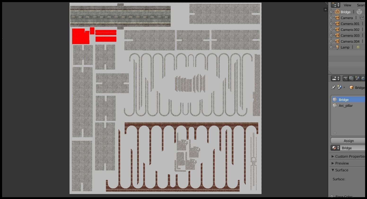 Road bridge segment 3D model_14