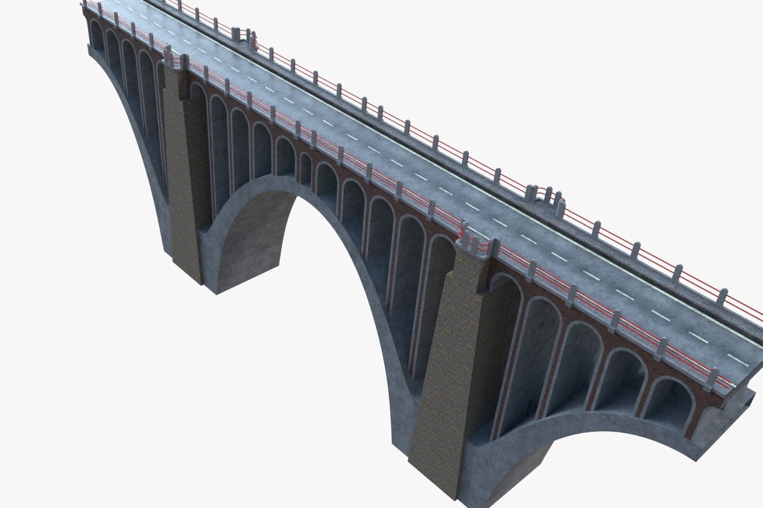 Road bridge segment 3D model_1