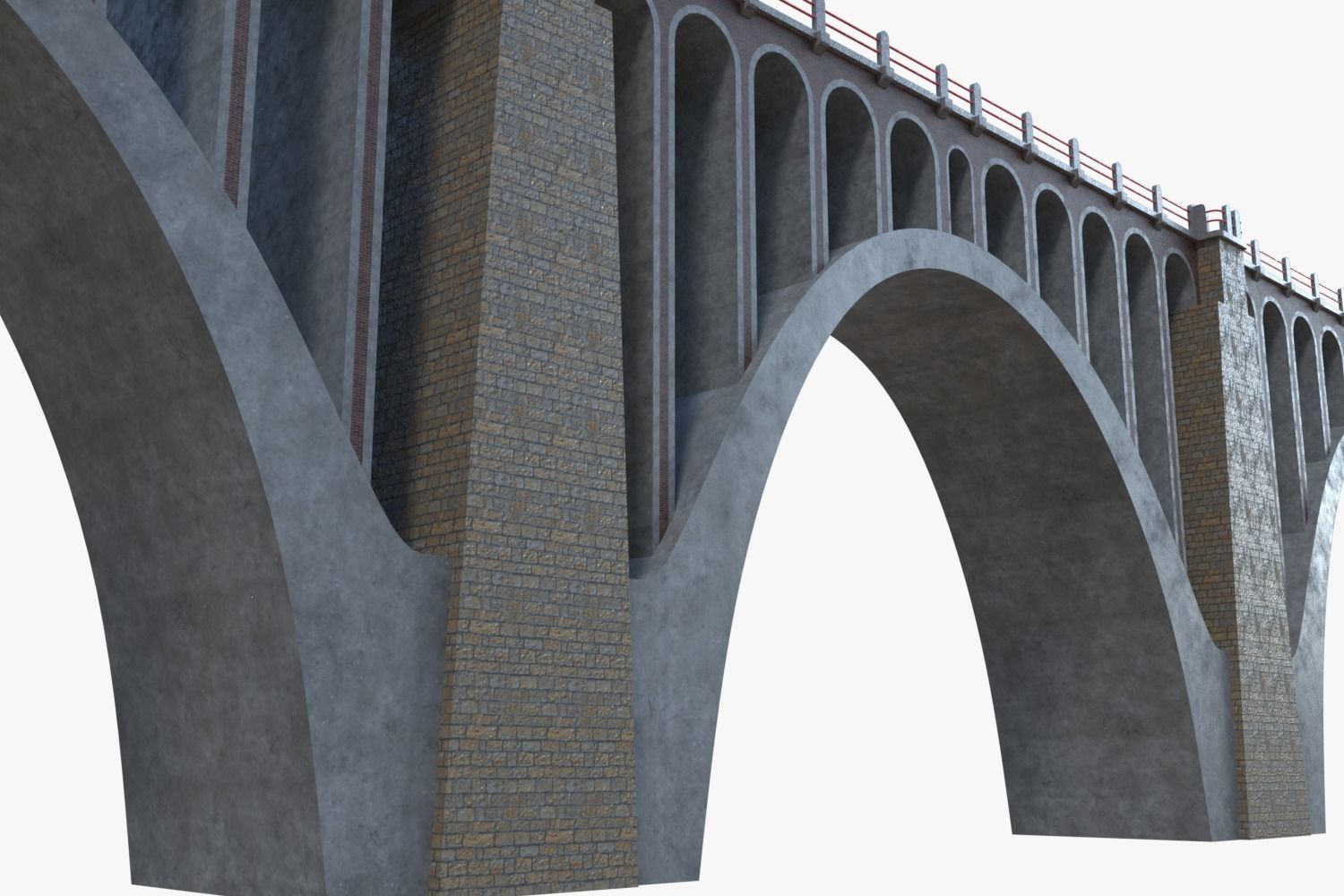 Road bridge segment 3D model_2