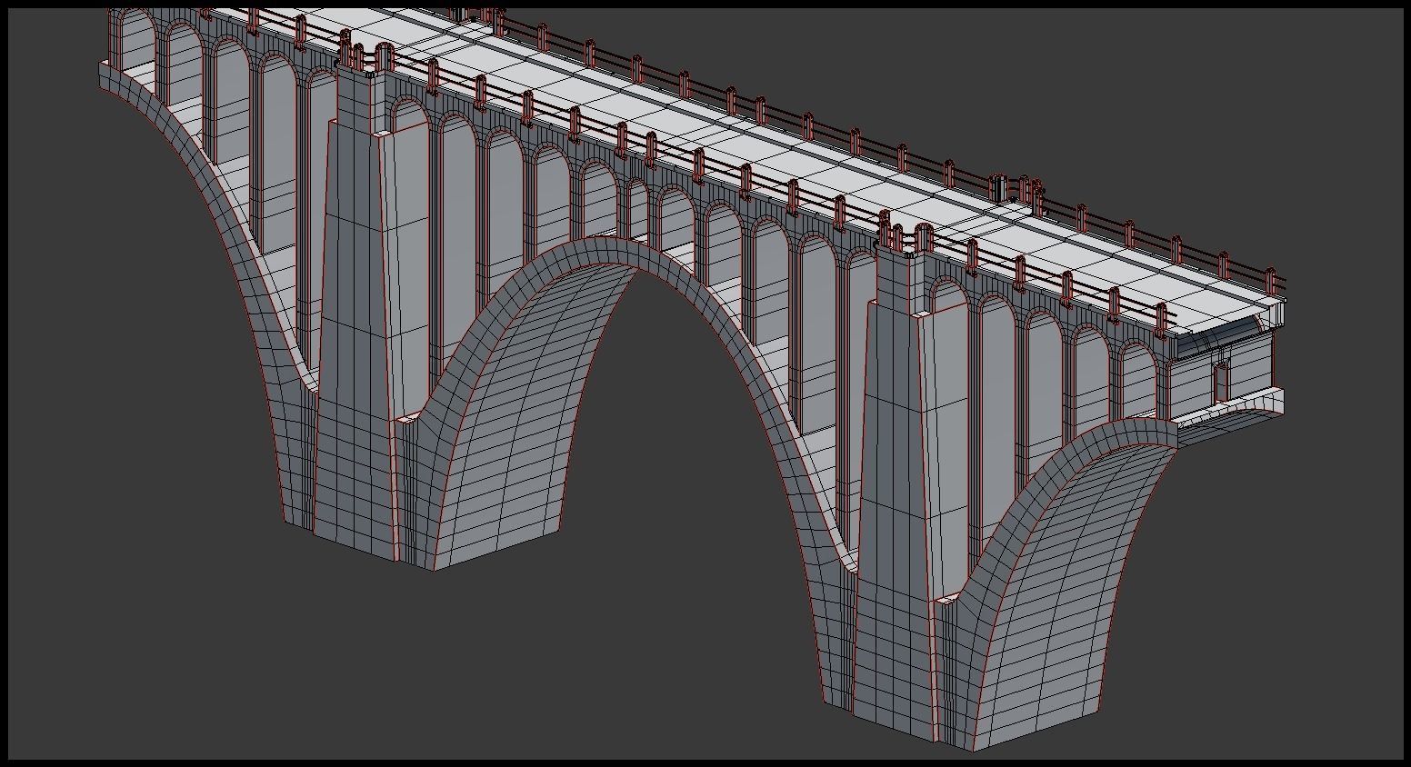 Road bridge segment 3D model_11
