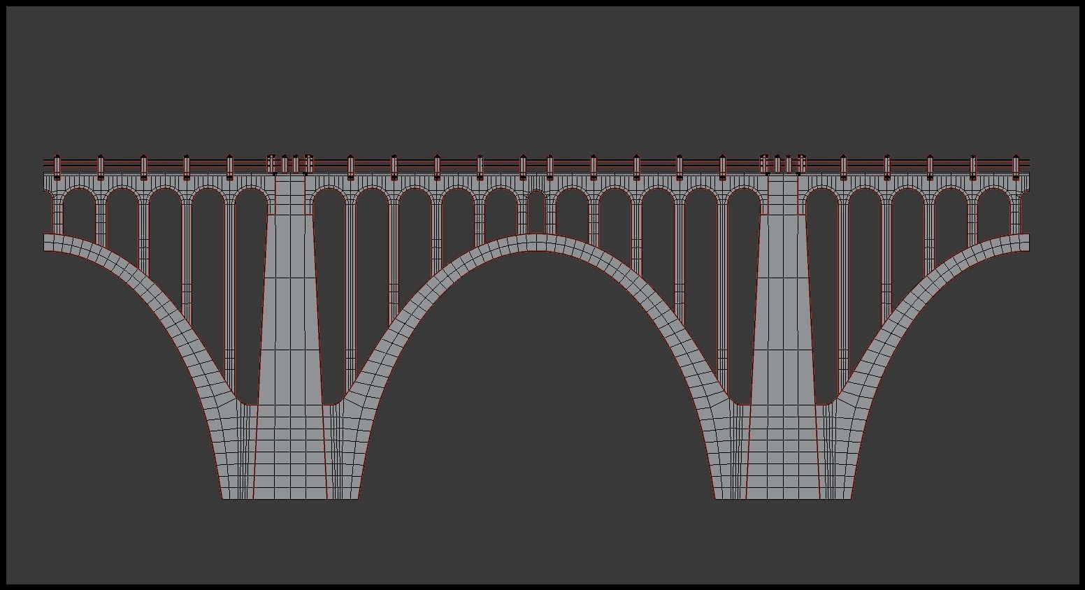 Road bridge segment 3D model_8